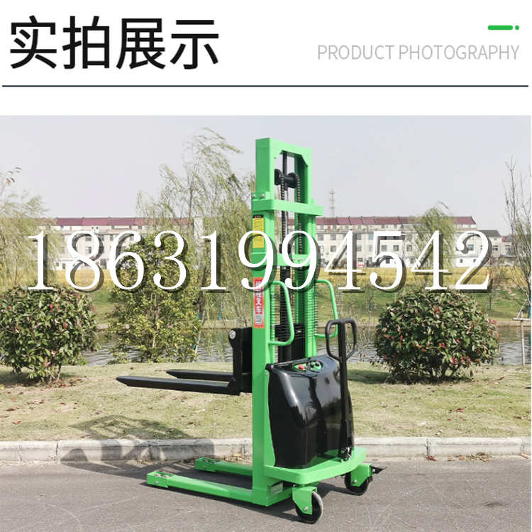 会理县电动叉车堆高车液压铲车电瓶1吨2吨站驾步行式小型全自动叉车